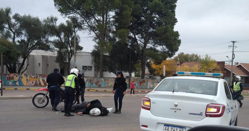 Otro motociclista herido