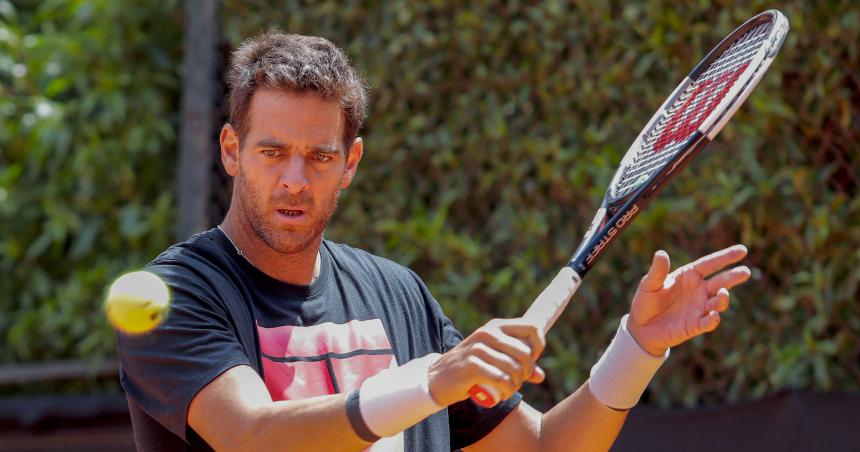 Del Potro se prepara para jugar el US Open