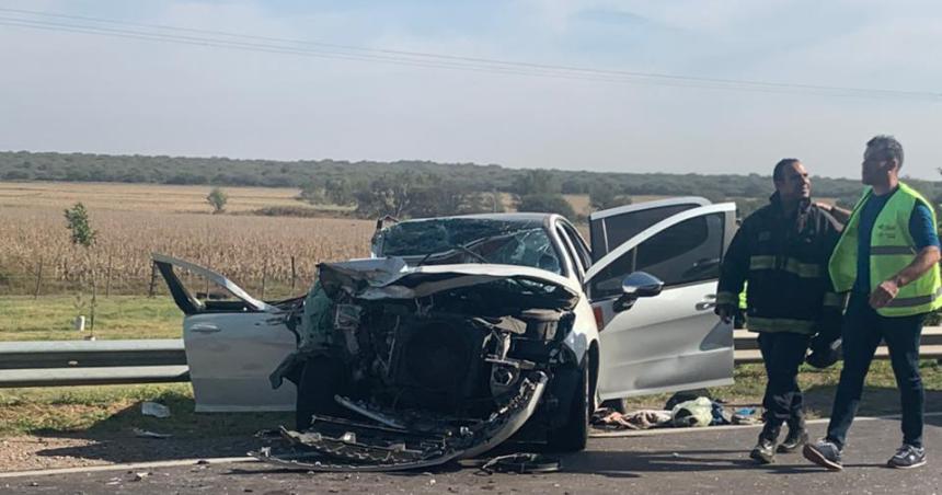 La mujer herida en el choque en la Ruta 35 sufrioacute fractura de maxilar y de antebrazo