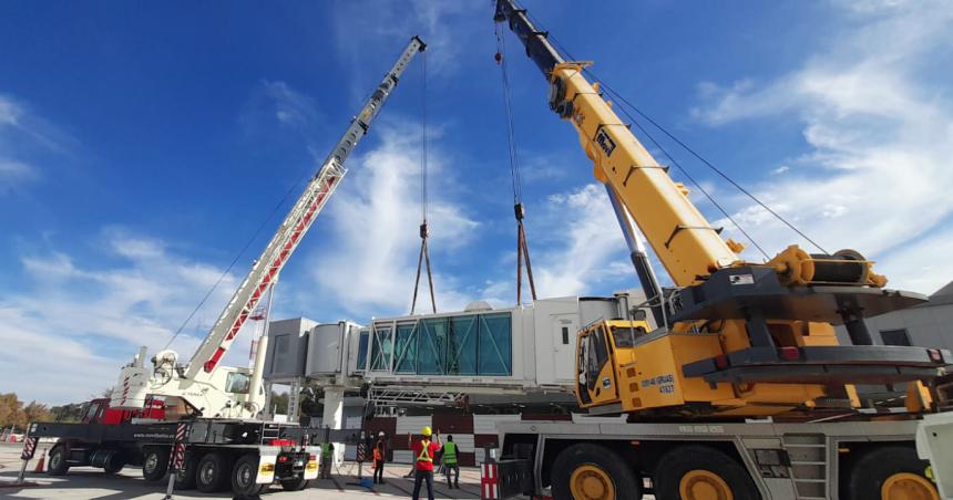 Avanzan las obras de remodelacioacuten en el aeropuerto