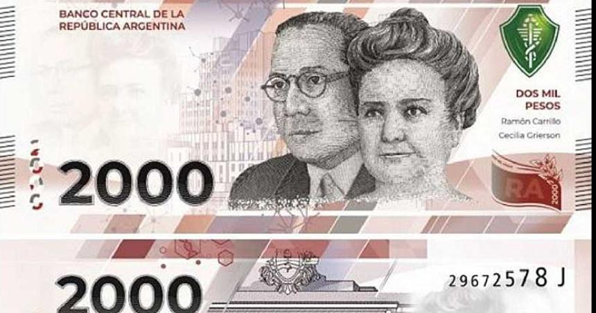 El BCRA ya tiene en su poder los billetes de 2000 y define su salida