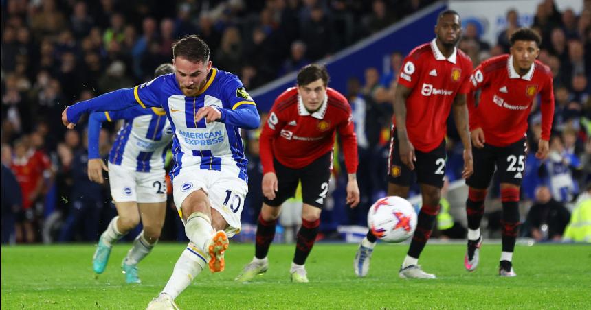 Alexis le dio el triunfo a Brighton ante Manchester United