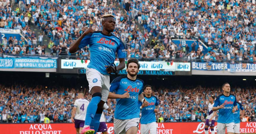 Napoli celebroacute el Scudetto con una victoria ante Fiorentina