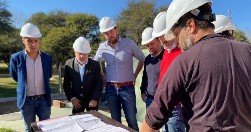 Di Naacutepoli y Rojo recorrieron obras en Santa Rosa