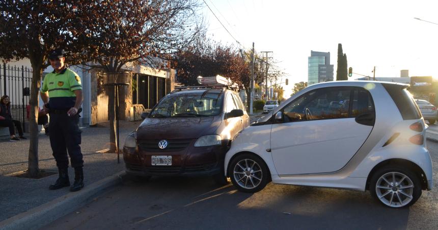 Choque en la avenida Uruguay