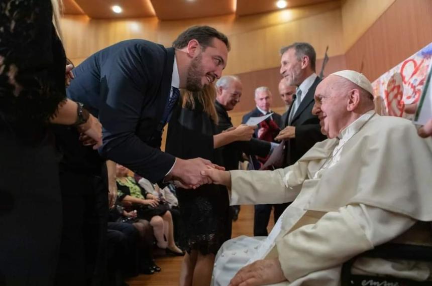 Di Naacutepoli habloacute de su encuentro con el Papa- fue una muy linda experiencia