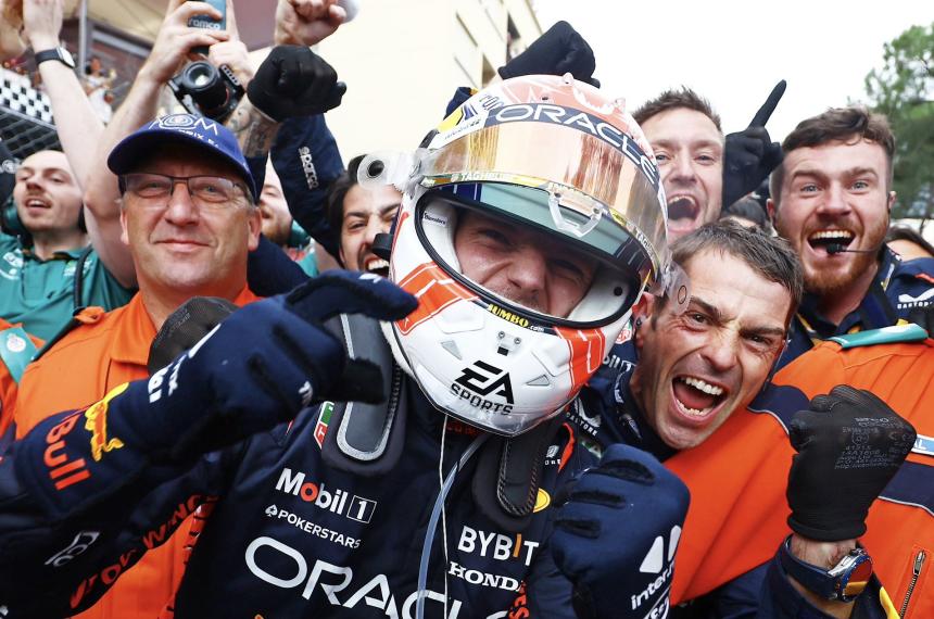 Verstappen ganoacute el Gran Premio de Moacutenaco