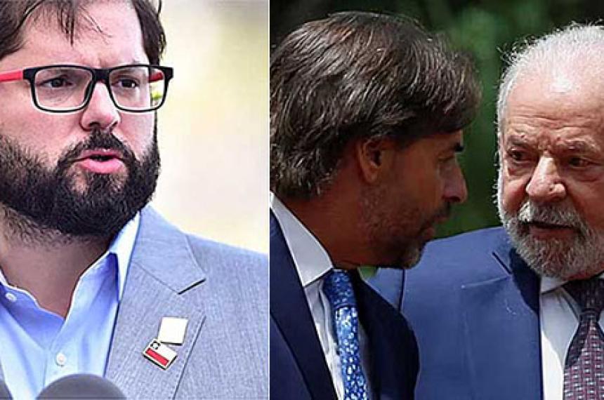 Gabriel Boric y Lacalle Pou refutaron los dichos de Lula da Silva sobre Venezuela