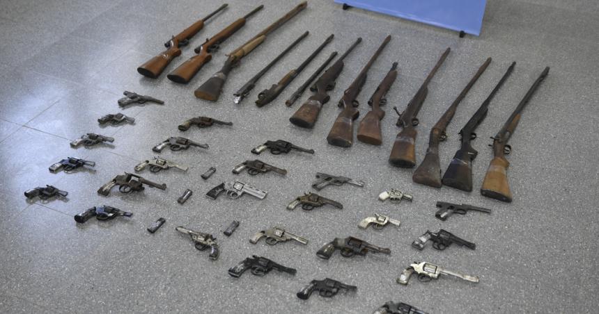 La Pampa entregoacute 531 armas de fuego y 1232 municiones 