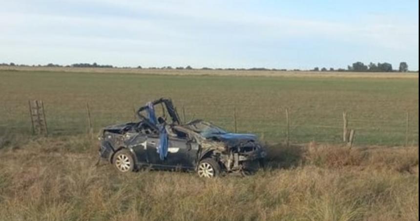 Un muerto en un vuelco sobre la ruta nacional 35