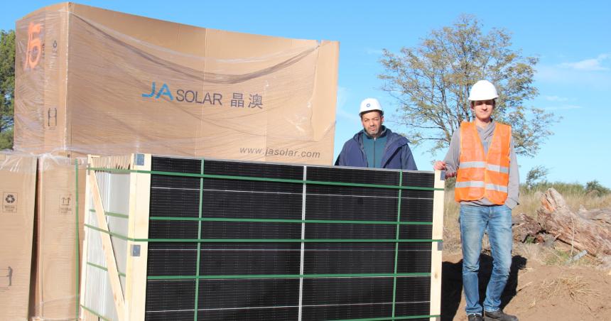 Llegaron los paneles para el primer Parque Solar de la provincia