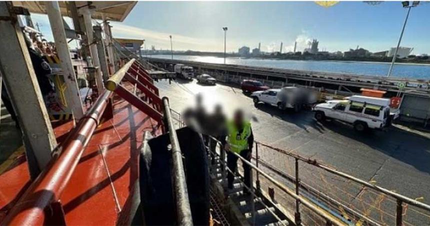 Australia- incautaron 800 kilos de cocaiacutena en un barco procedente de Argentina