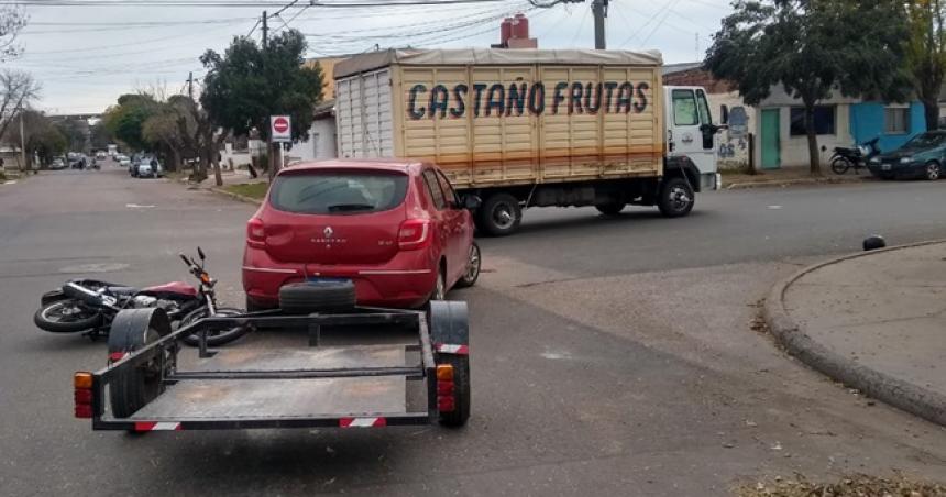 Dos heridos graves por un triple choque en Pico 