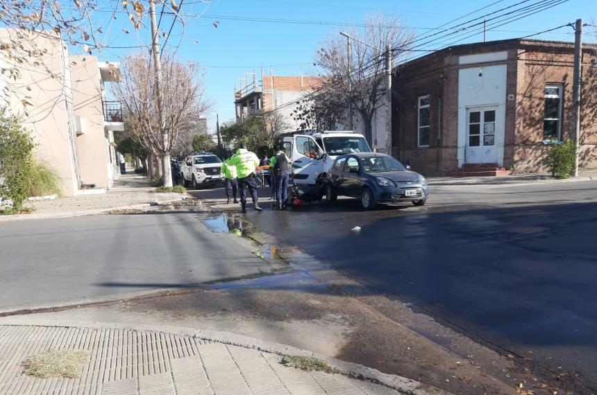 Fuerte choque en la zona del centro de Santa Rosa