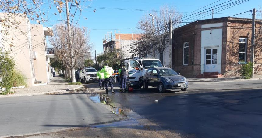 Fuerte choque en la zona del centro de Santa Rosa