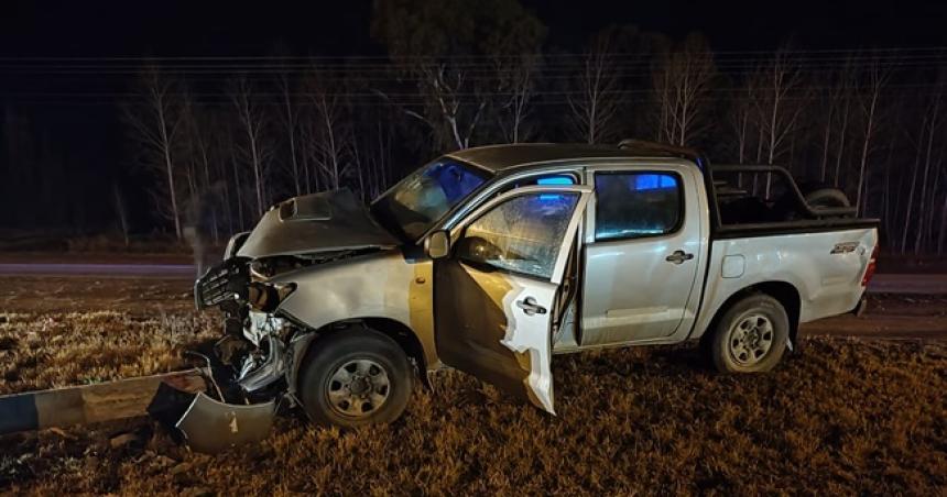 25 de mayo- giroacute sin poner la luz y fue embestido por una camioneta