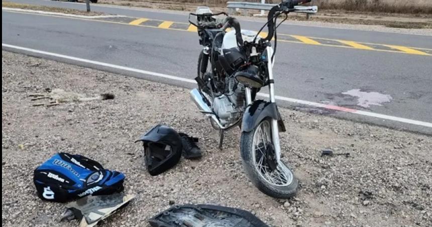 Debieron amputarle la pierna al motociclista herido en Arata