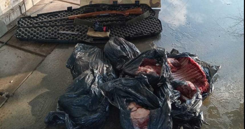 Tres hombres demorados por infraccioacuten a la Ley de Fauna Silvestre y portacioacuten de armas ilegales