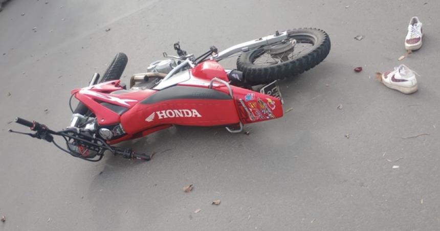 Motociclista fracturado en Pico