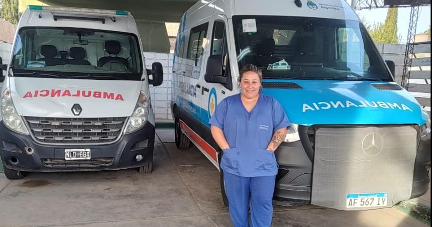 Marta la primera pampeana chofer de ambulancias
