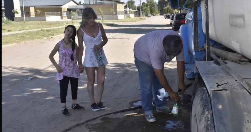 Varios barrios sin agua potable