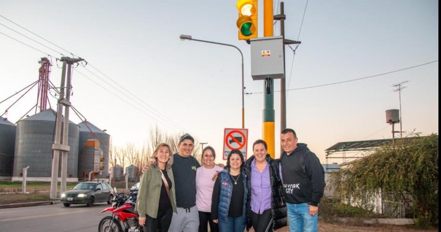 Instalaron nuevos semaacuteforos en la Avenida Circunvalacioacuten de Pico