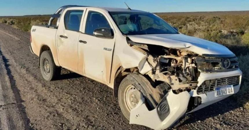 Una camioneta chocoacute un caballo en la Ruta Nacional 151