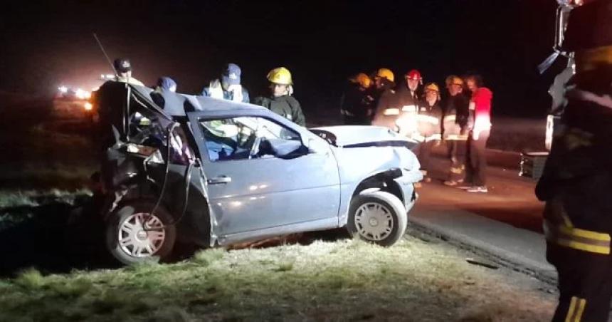 Triple choque con heridos en la Ruta Nacional 35