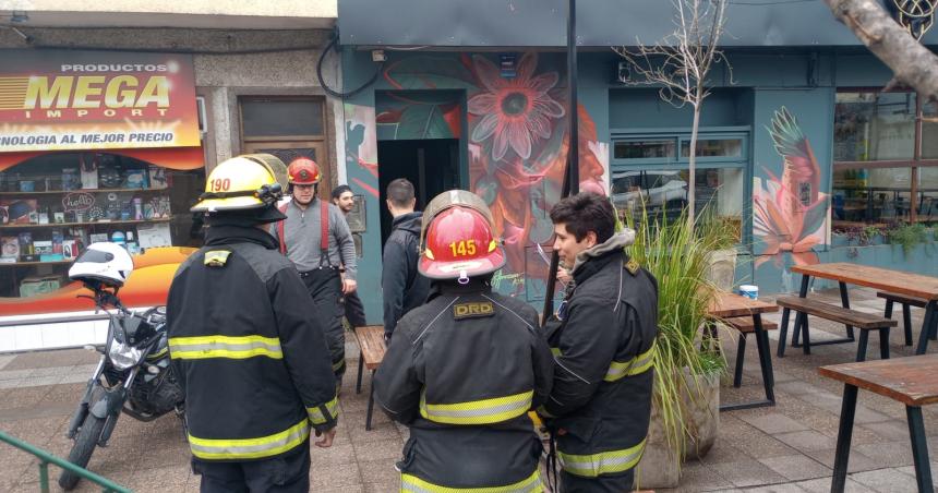 Principio de incendio en el microcentro de General Pico