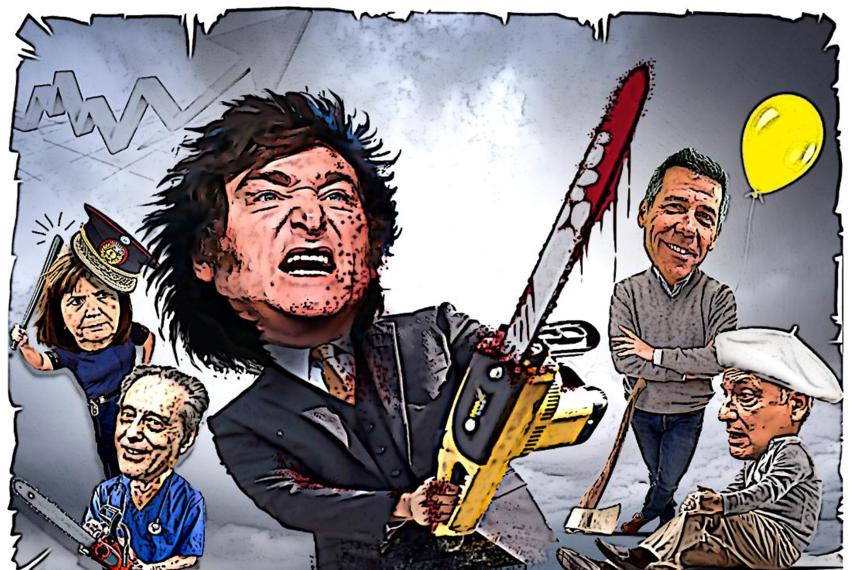 La motosierra y la lentildea del aacuterbol caiacutedo