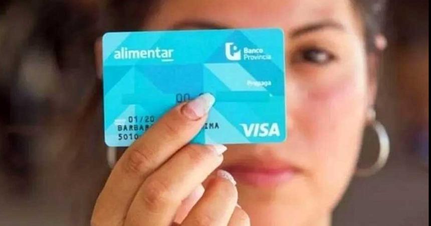 Tarjeta Alimentar- de cuaacutento es el refuerzo y el aumento de la prestacioacuten