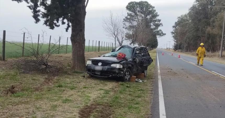 Una mujer herida por un choque en el acceso Embajador Martini