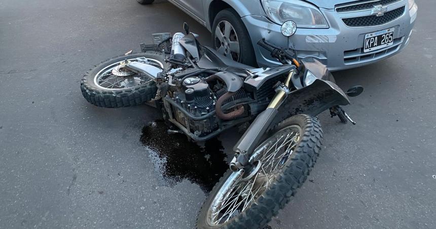 Tres motociclistas lesionados en tres choques