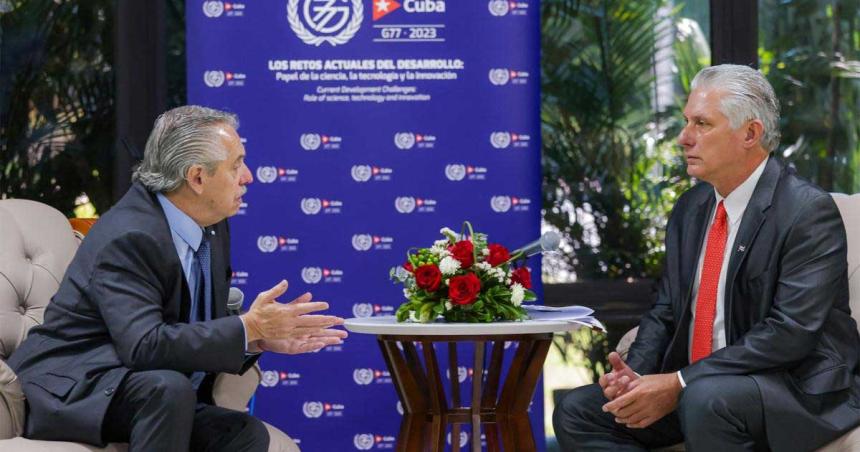 Fernaacutendez llamoacute a incrementar el comercio con Cuba al reunirse con Diacuteaz-Canel