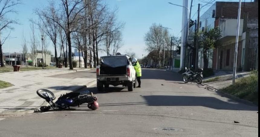 Otro motociclista herido