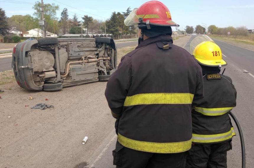 Un vuelco con herido sobre la Ruta Provincial 1