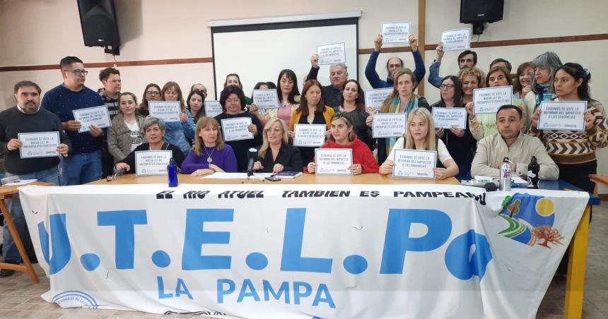 UTELPa pide a legisladores de La Pampa que apoyen las modificaciones en ganancias y financiamiento