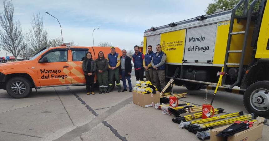 La Pampa recibe equipos del Plan Nacional de Manejo del Fuego