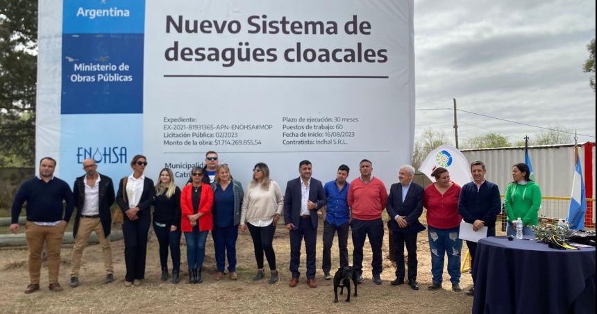 Comienza la obra de desaguumles en Catriloacute