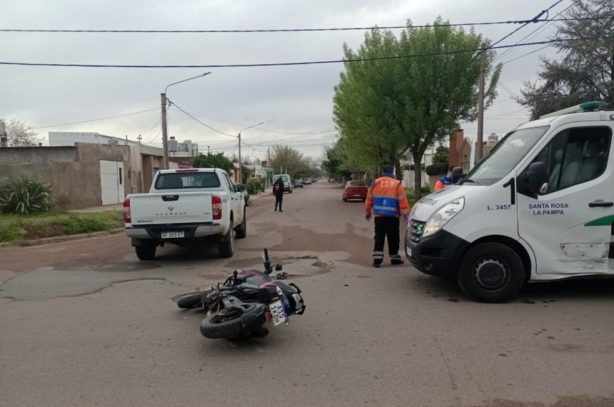 Otro motociclista herido