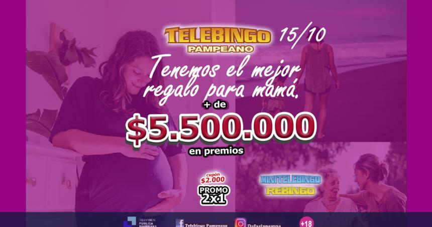 Telebingo Pampeano propone un regalo para el Diacutea de la Madre