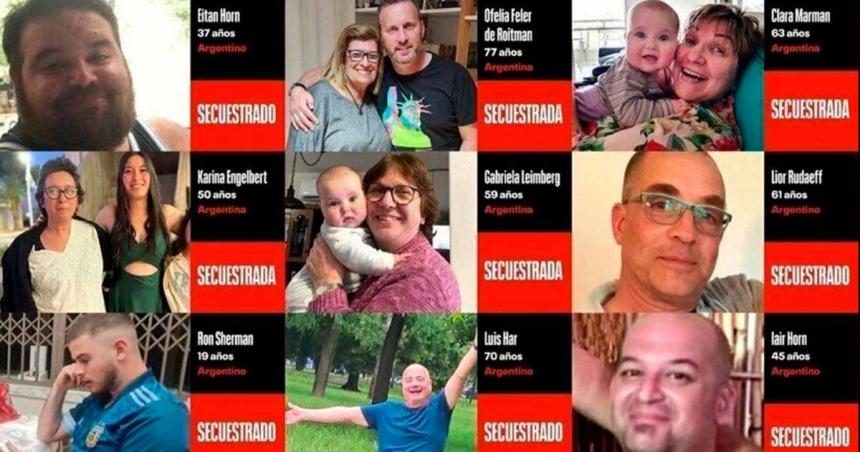 Familiares piden la liberacioacuten de los rehenes argentinos en Gaza