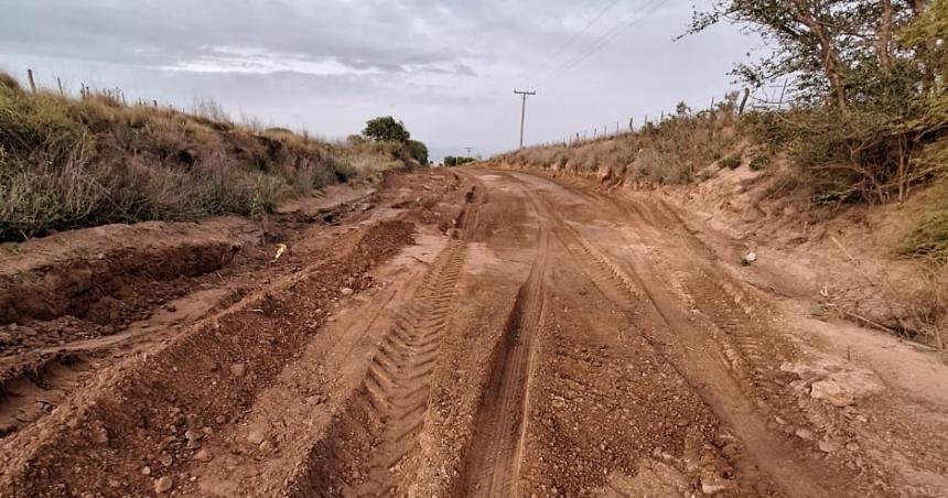 Arreglaron el camino rural que estaba intransitable