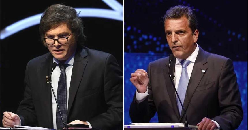 Sergio Massa y Javier Milei se cruzaron en las redes sociales a diacuteas del balotaje