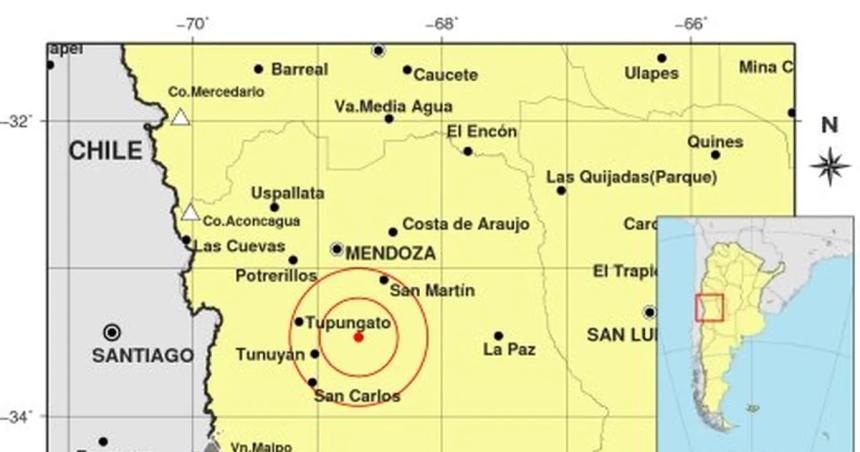 Fuerte temblor en Mendoza
