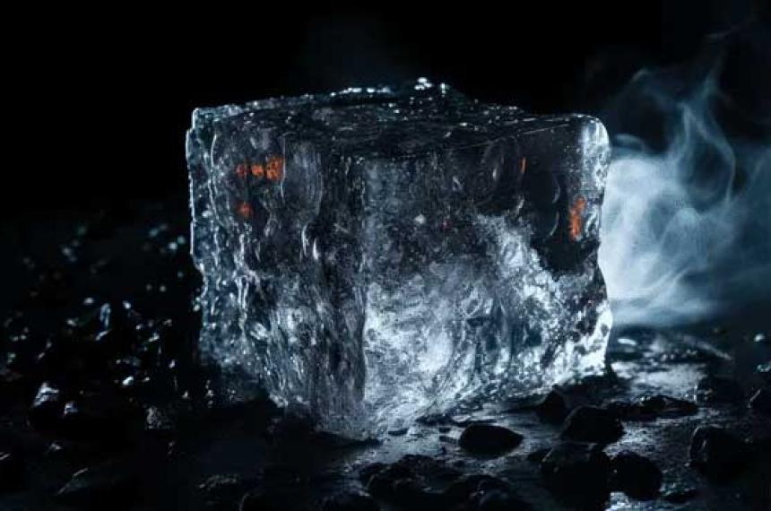 Asiacute es el hielo negro- se derrite a maacutes de 4200 degC