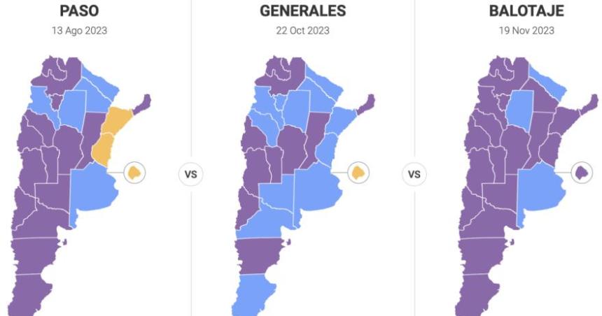 Coacutemo quedoacute el mapa poliacutetico de Argentina