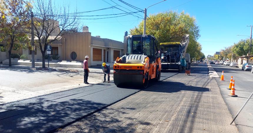 Siguen esta semana obras de pavimentacioacuten en Santa Rosa