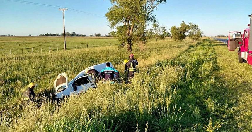 Esquivoacute un carpincho en plena Ruta Nacional 5 y volcoacute