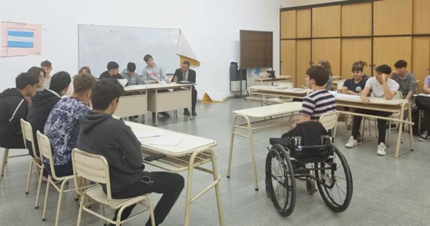 Estudiantes de Victorica realizaron un simulacro de juicio